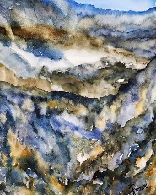 mountain textures inspired by engadin